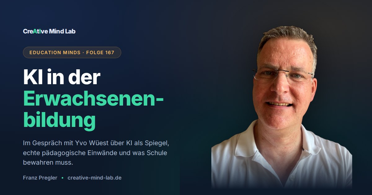 Education Minds, Folge 167: KI in der Erwachsenenbildung – im Gespräch mit Yvo Wüest